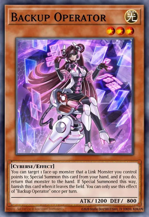 Backup Operator trading card