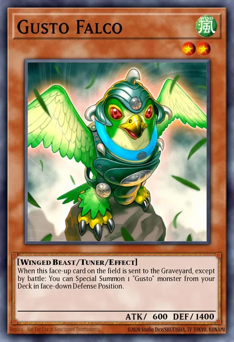 Gusto Falco trading card