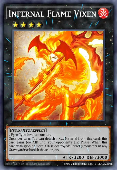 Infernal Flame Vixen trading card