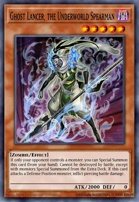 Ghost Lancer, the Underworld Spearman trading card