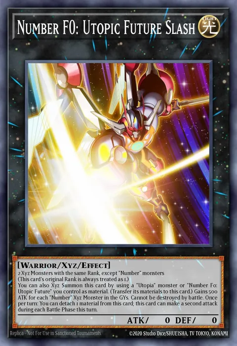 Number F0: Utopic Future Slash trading card