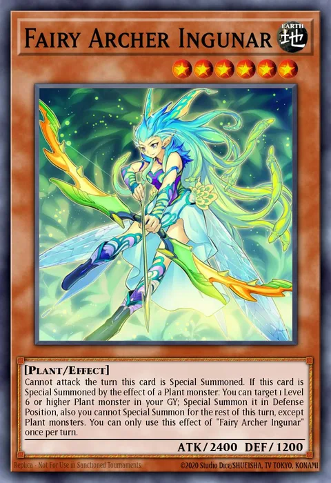 Fairy Archer Ingunar trading card