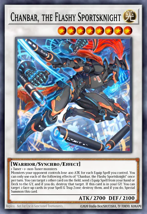 Chanbar, the Flashy Sportsknight trading card