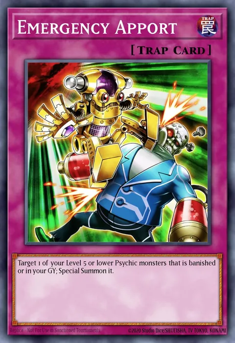 Emergency Apport trading card