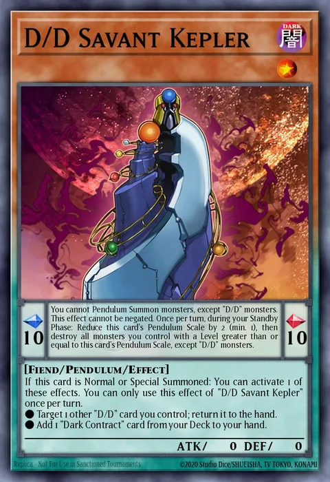 D/D Savant Kepler trading card