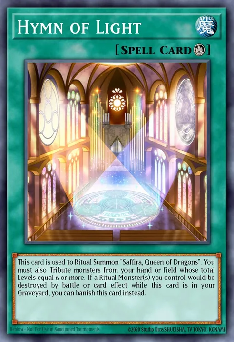 Hymn of Light trading card