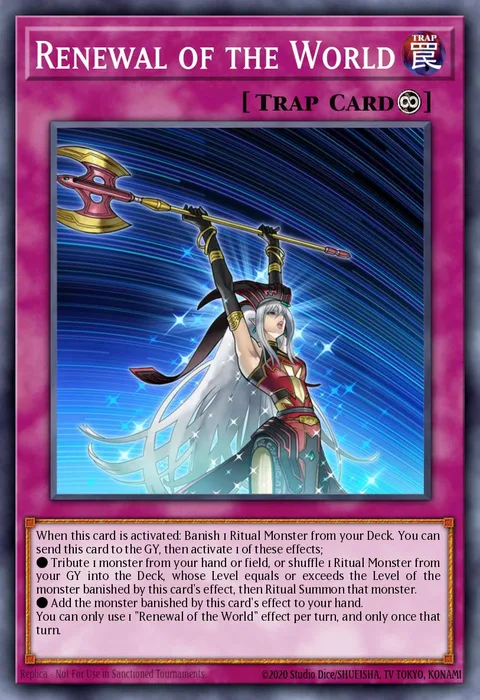 Renewal of the World trading card