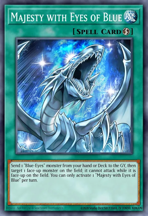 Majesty with Eyes of Blue trading card