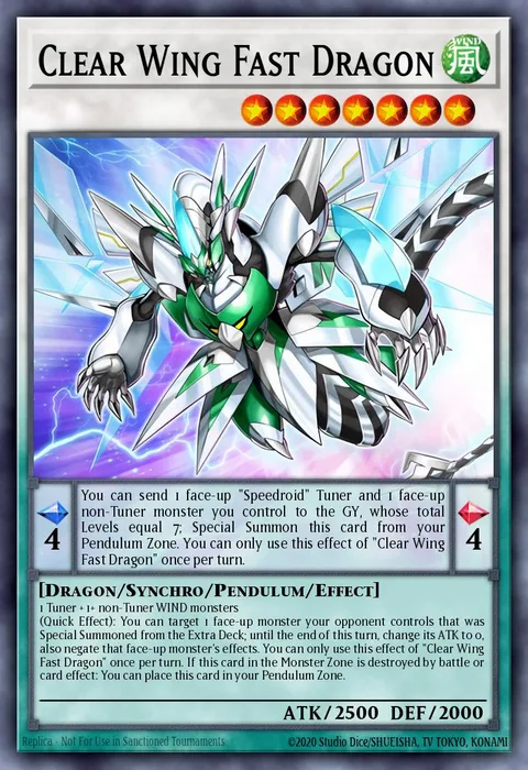 Clear Wing Fast Dragon trading card