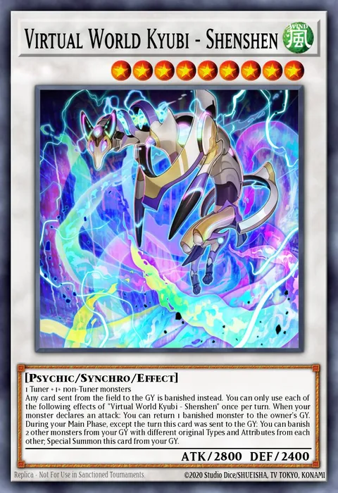 Virtual World Kyubi - Shenshen trading card
