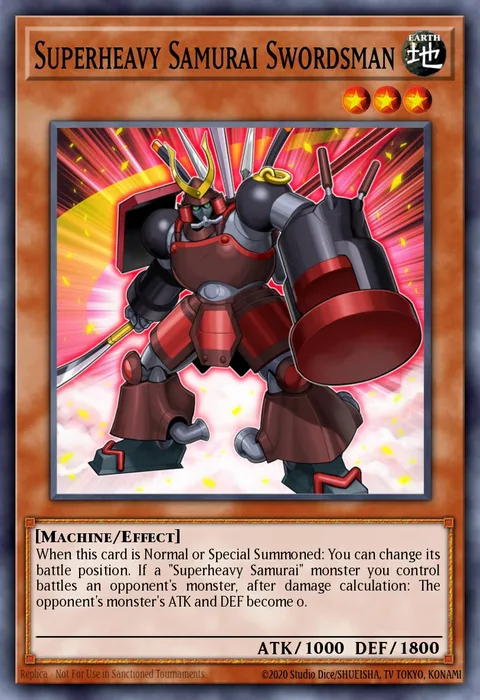 Superheavy Samurai Swordsman trading card