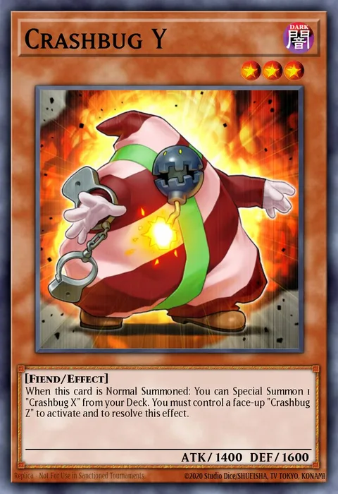 Crashbug Y trading card