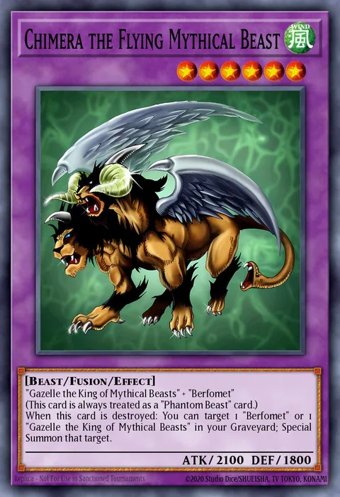 Chimera the Flying Mythical Beast trading card