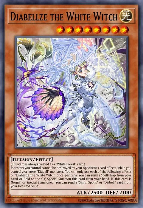 Diabellze the White Witch trading card