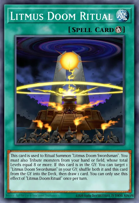 Litmus Doom Ritual trading card