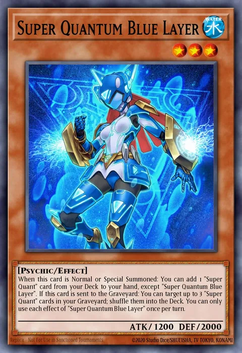 Super Quantum Blue Layer trading card