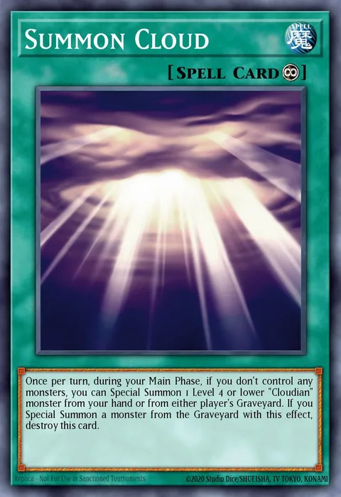 Summon Cloud trading card
