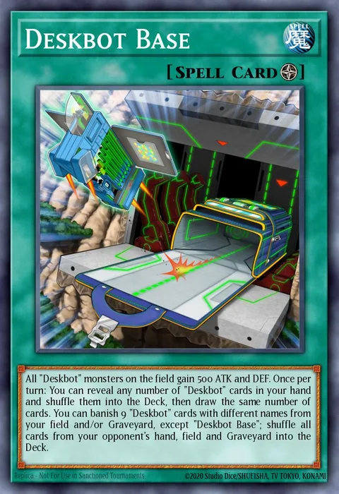 Deskbot Base trading card