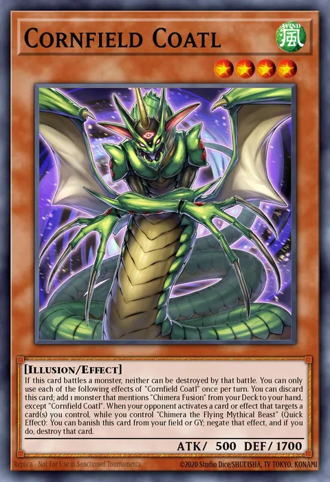 Cornfield Coatl trading card
