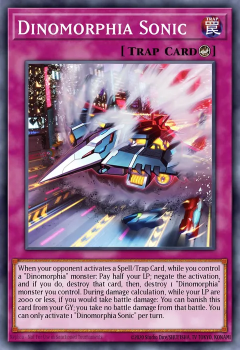 Dinomorphia Sonic trading card