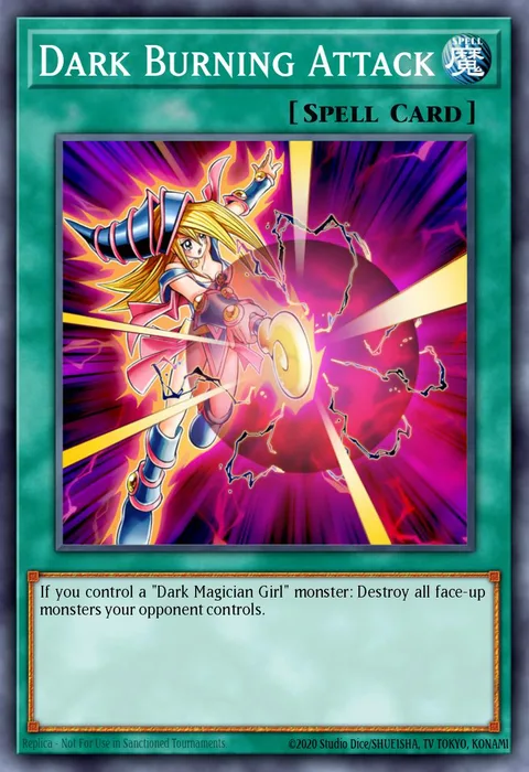 Dark Burning Attack trading card