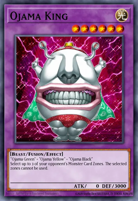 Ojama King trading card