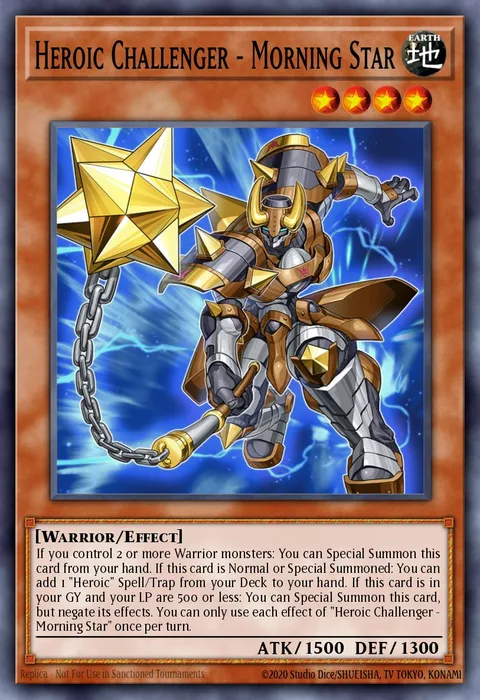 Heroic Challenger - Morning Star trading card
