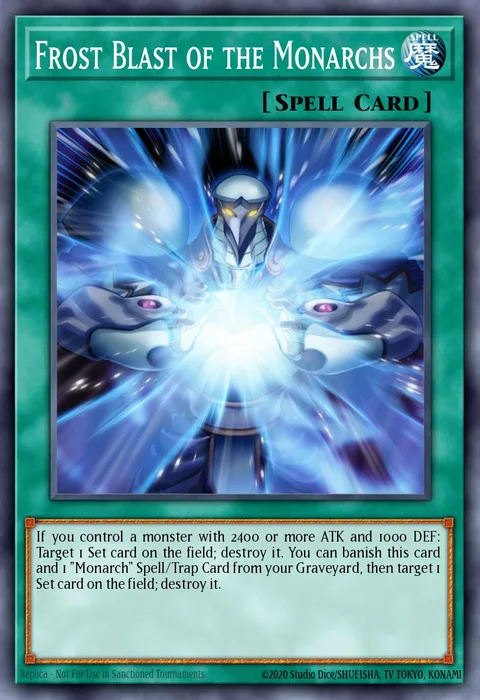 Frost Blast of the Monarchs trading card