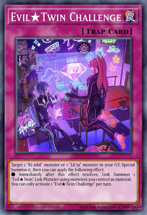 Evil★Twin Challenge trading card