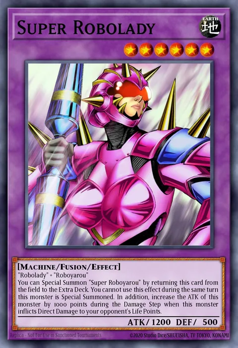 Super Robolady trading card