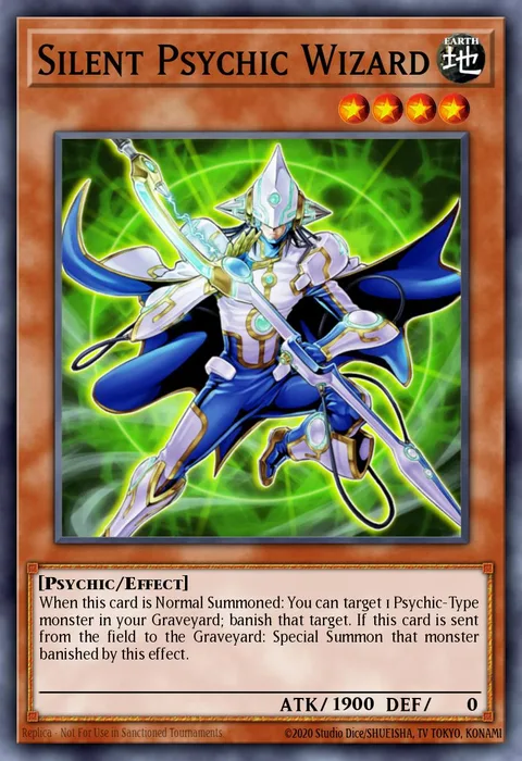 Silent Psychic Wizard trading card