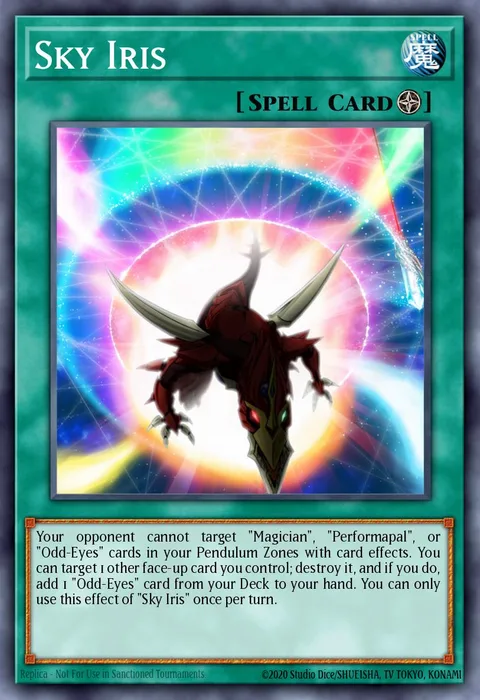 Sky Iris trading card