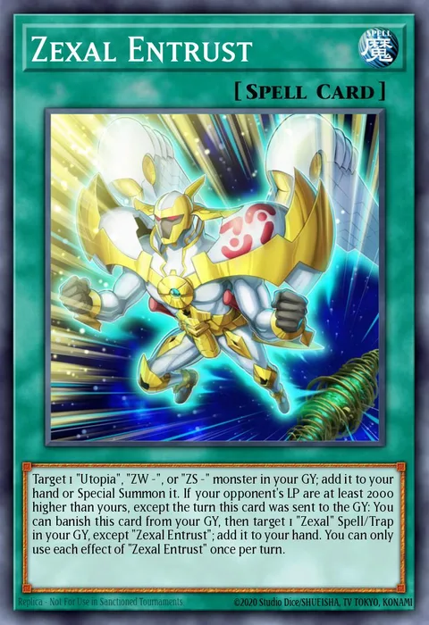 Zexal Entrust trading card