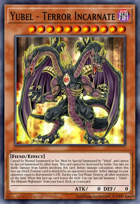 Yubel - Terror Incarnate trading card