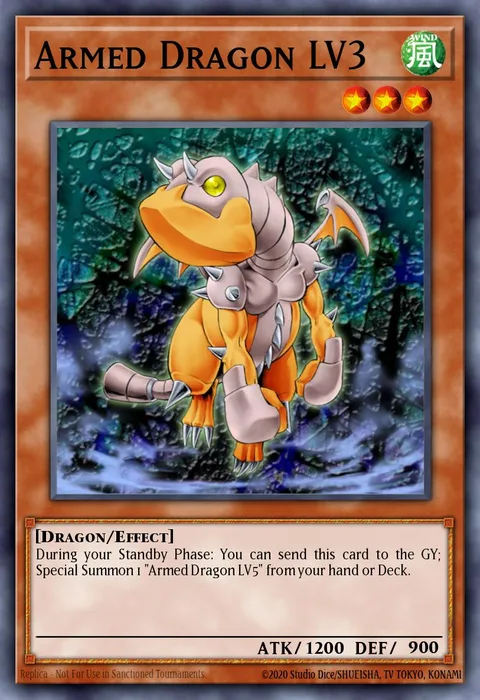 Armed Dragon LV3 trading card