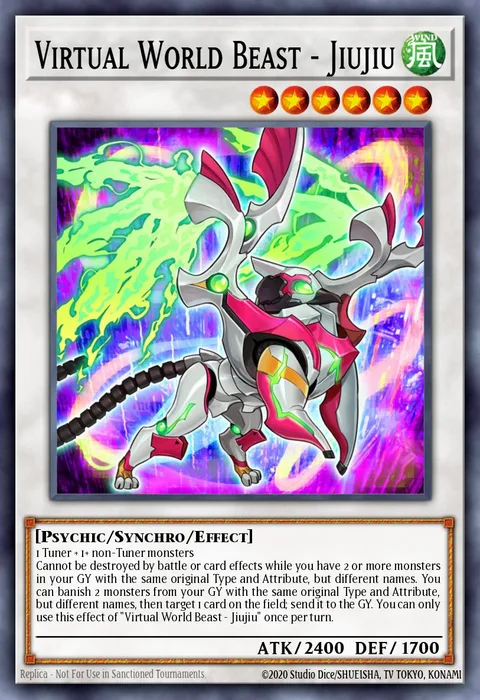Virtual World Beast - Jiujiu trading card