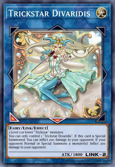 Trickstar Divaridis trading card