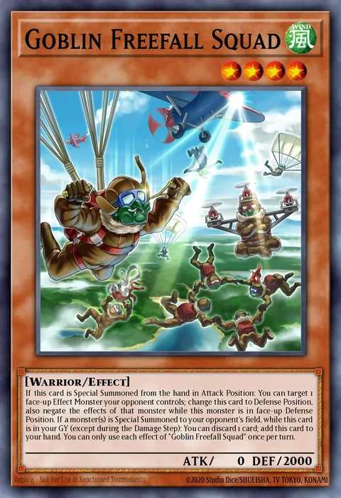 Goblin Freefall Squad trading card