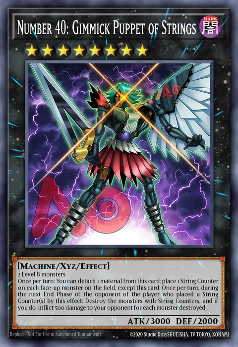 Number 40: Gimmick Puppet of Strings trading card