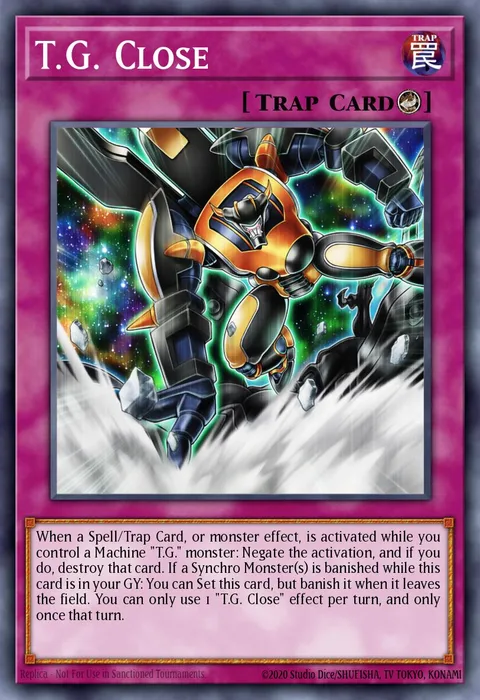 T.G. Close trading card