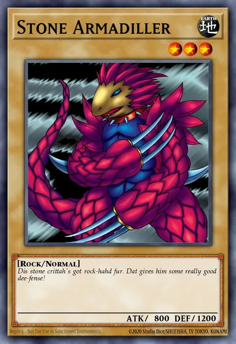 Stone Armadiller trading card