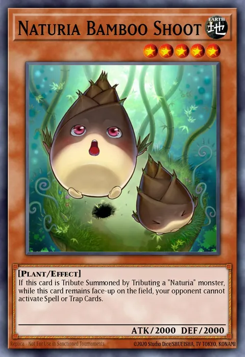Naturia Bamboo Shoot trading card