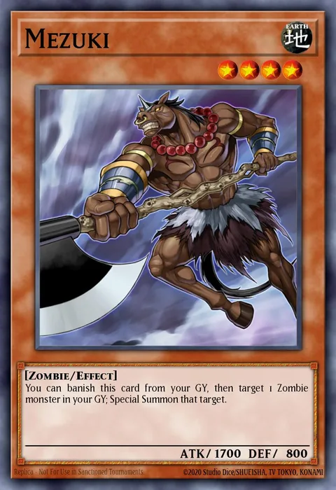Mezuki trading card