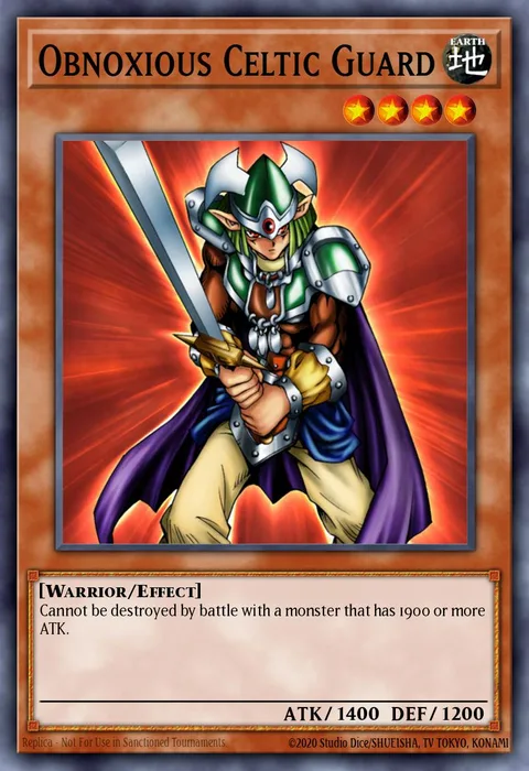 Obnoxious Celtic Guard trading card