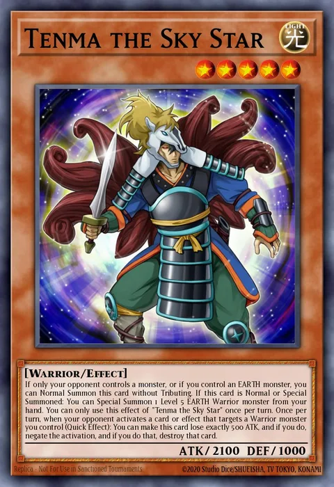 Tenma the Sky Star trading card