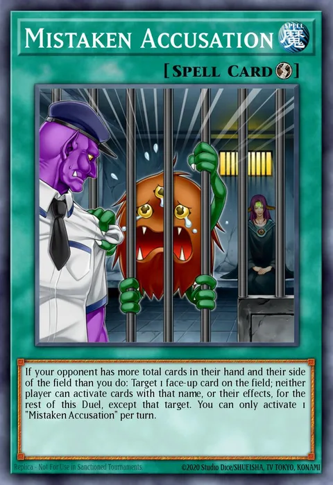 Mistaken Accusation trading card