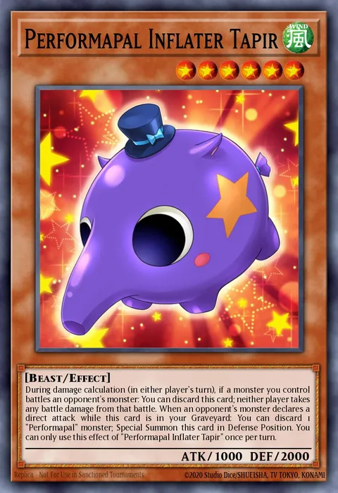 Performapal Inflater Tapir trading card