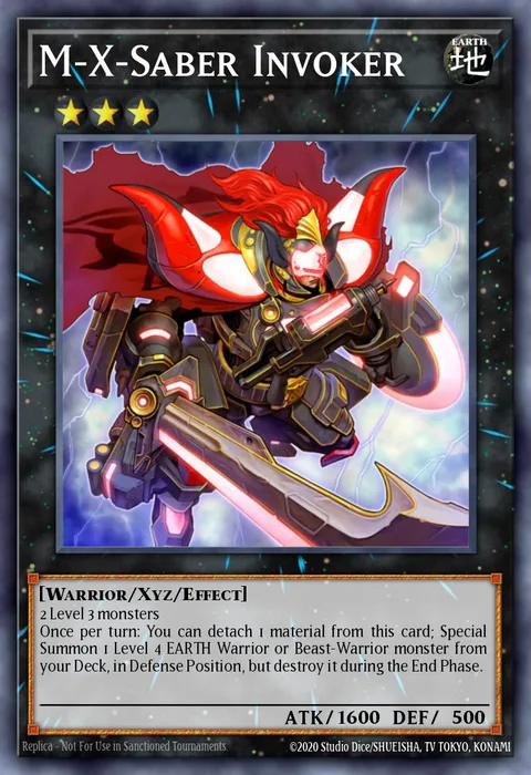 M-X-Saber Invoker trading card