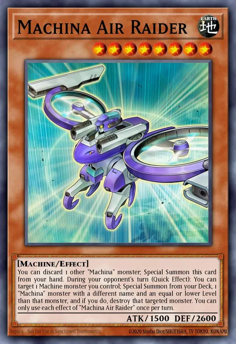 Machina Air Raider trading card