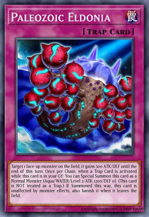 Paleozoic Eldonia trading card